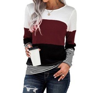 Color Block Waffle Knit *ALL ITEMS ARE NEW FROM MY CLOSED BOUTIQUE* #8881